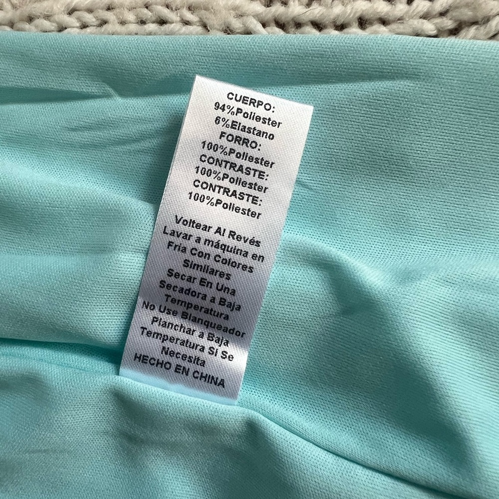 TCEC One Shoulder Aqua Dress with Ruffle Detail - Picture 10 of 16